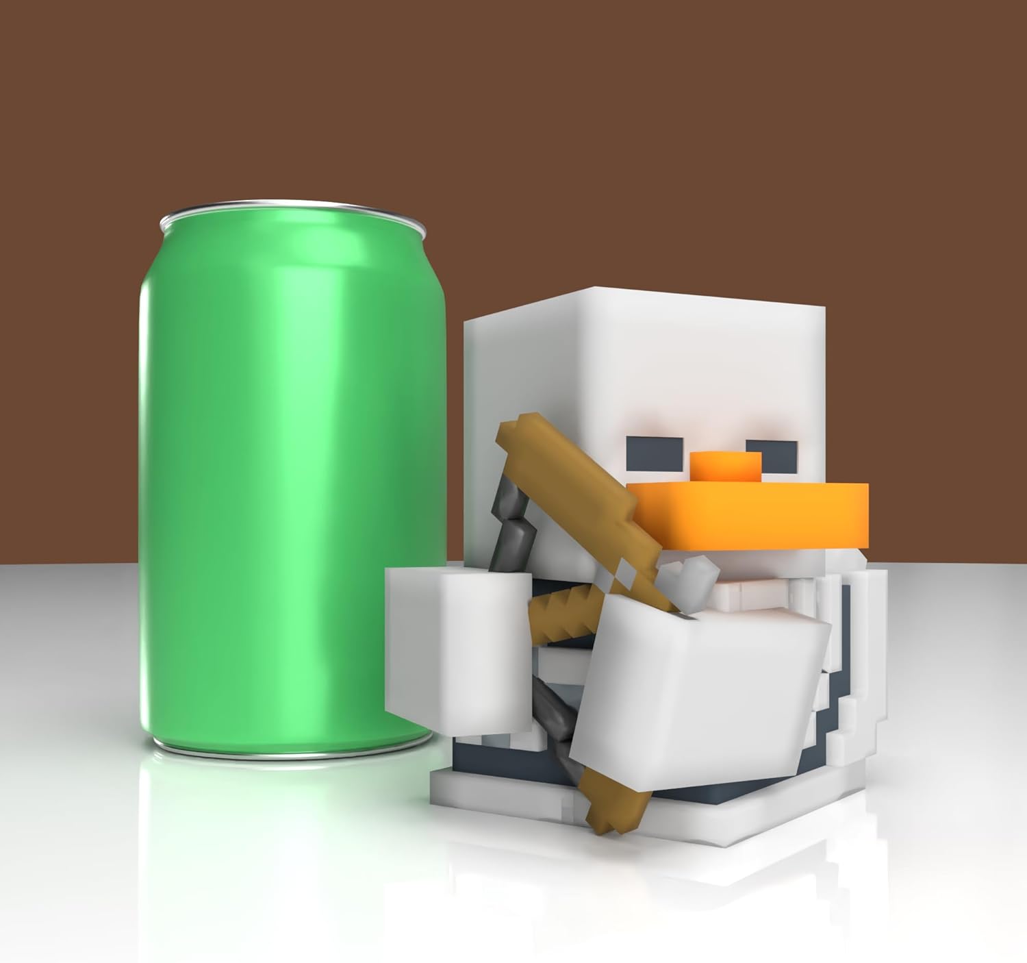 TUBBZ Boxed Edition: Minecraft - Skeleton Cosplaying Rubber Duck Vinyl Figure