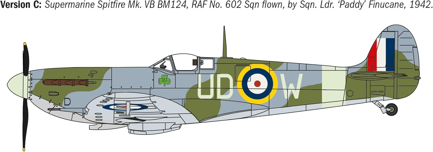 Italeri 1482 Spitfire Mk.V/Mk.IX Aces 1:48 Model Kit