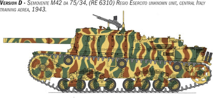 Italeri 6759 Self Propelled M42 75/34 Upgraded Edition, 1:35 Scale, Plastic Model Kit/Model Assembly