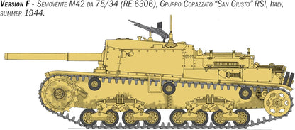 Italeri 6759 Self Propelled M42 75/34 Upgraded Edition, 1:35 Scale, Plastic Model Kit/Model Assembly