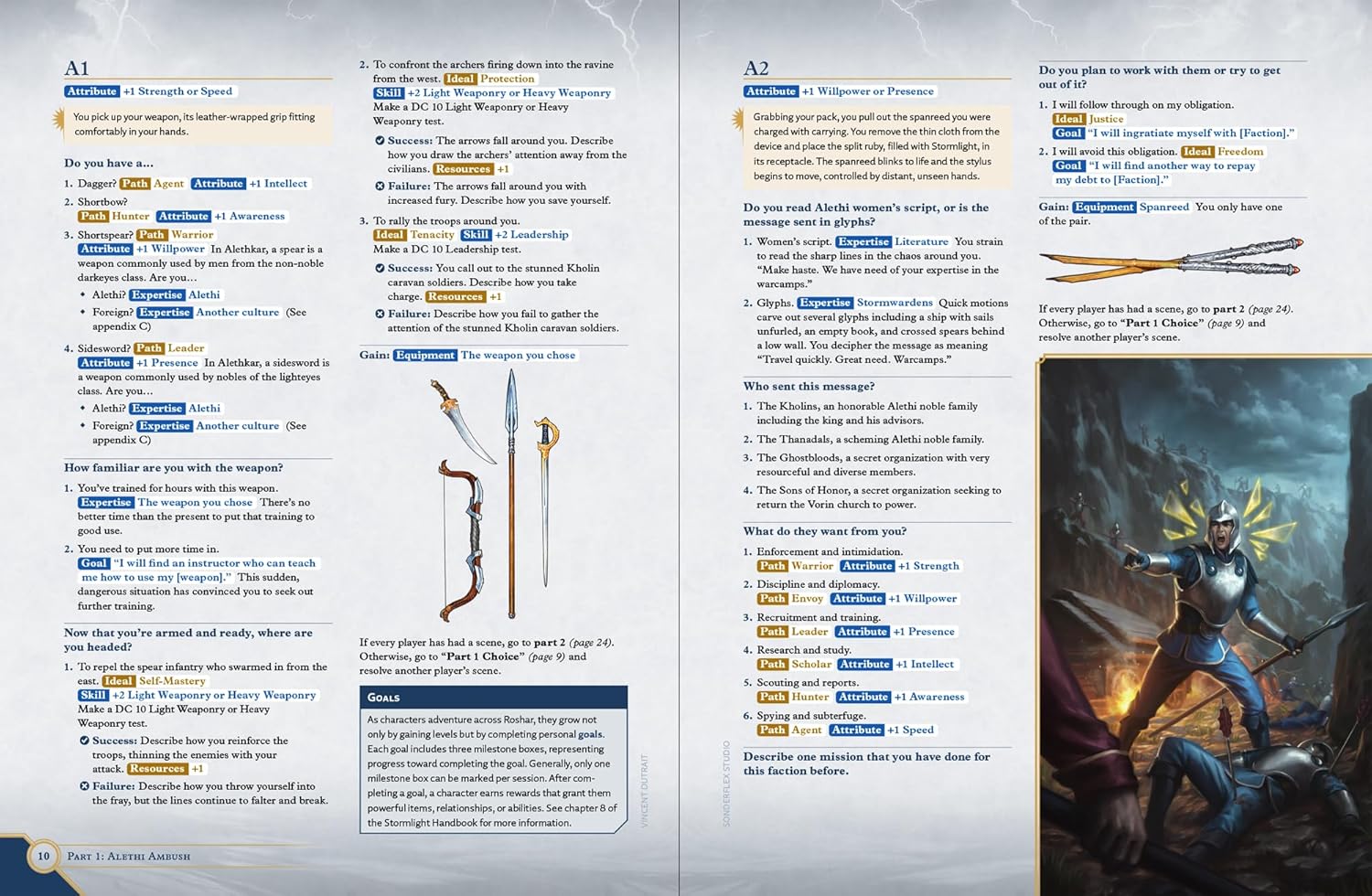 Cosmere RPG - Stormlight The First Step by Brotherwise Games | Ages 14+ | 3-7 Players |