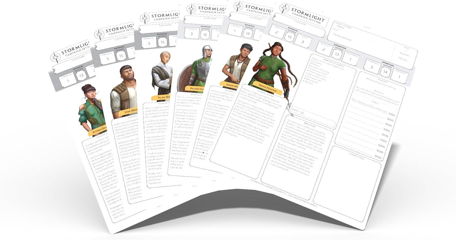 Cosmere RPG - Stormlight Starter Set, Complete Tabletop RPG Kit by Brotherwise Games | Ages 13+ | 1-6 Players |