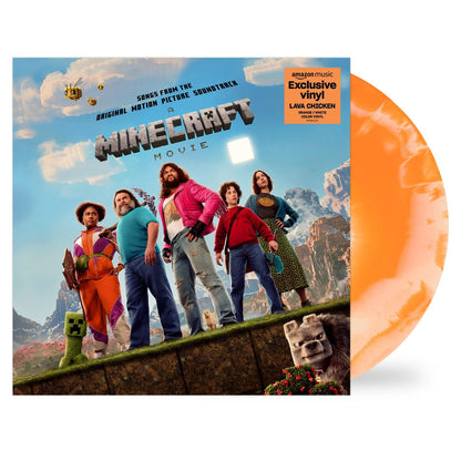 Various Artists - A Minecraft Movie (Songs from the Original Motion Picture Soundtrack) Amazon Exclusive Orange & White Vinyl
