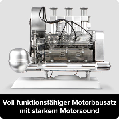 FRANZIS 67224 Porsche 911 Boxer Engine. 290 Piece Kit, Transparent Functional Model, Movable Crankshaft, Pistons and Valves, Includes Rich... Air-Cooled 6 Cylinder Engine Model