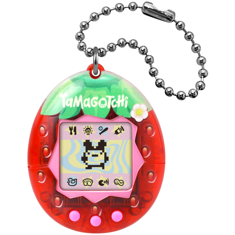 Bandai, Tamagotchi Virtueel huisdier, origineel Fresh Strawberry, meerkleurig, 42998, elektronisch speelgoed voor kinderen vanaf 8 jaar, je favoriete elektronische huisdier met nieuwe ontwerpen om te