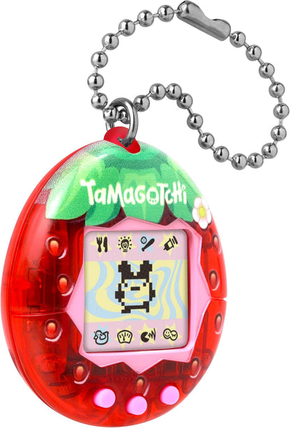 Bandai, Tamagotchi Virtueel huisdier, origineel Fresh Strawberry, meerkleurig, 42998, elektronisch speelgoed voor kinderen vanaf 8 jaar, je favoriete elektronische huisdier met nieuwe ontwerpen om te