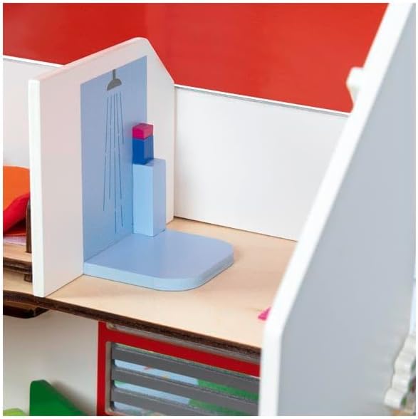 Goki - Goki Houten Draagbaar Poppenhuis met Accessoires