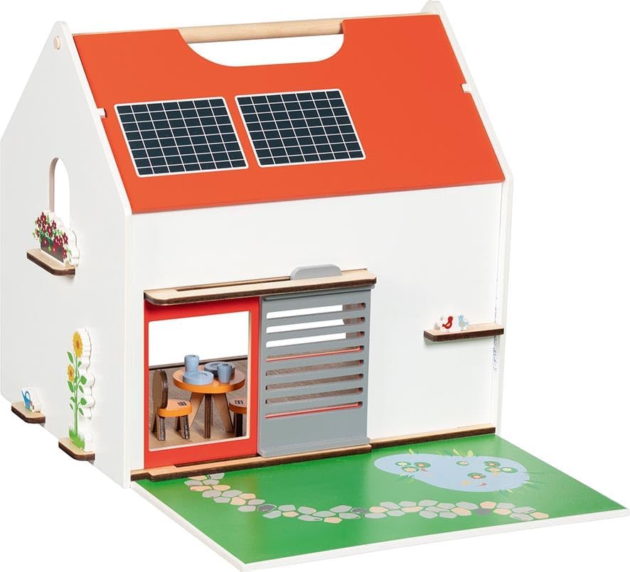 Goki - Goki Houten Draagbaar Poppenhuis met Accessoires