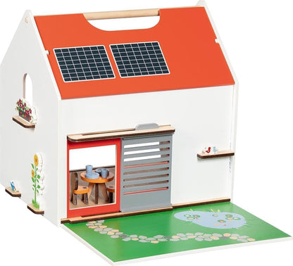 Goki - Goki Houten Draagbaar Poppenhuis met Accessoires