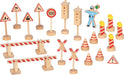 Goki - Goki Houten Verkeersborden Set - 21dlg.