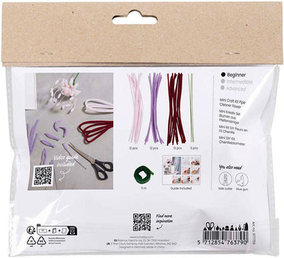 Mini Chenille Spider Lily Handmade Flower Kit | All Materials & Instructions by Filoro Crafts