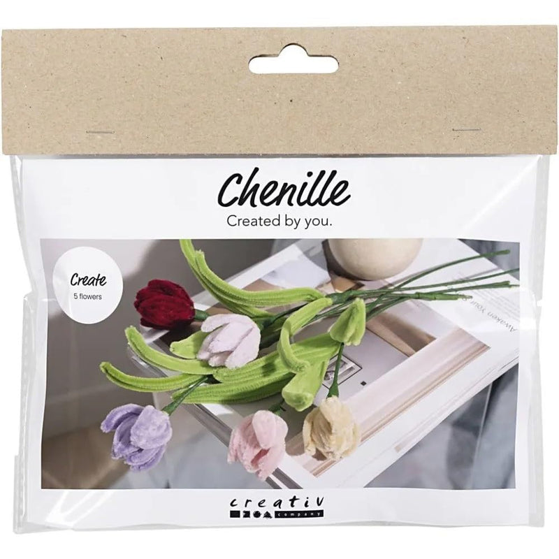 Creativ Company craft set flowers chenille wire colorful hobby