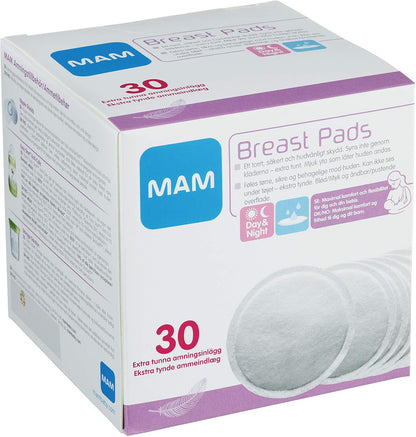 MAM Discrete en zelfklevende lactatiekoppen, extra absorberend en ventilerend, 30 stuks
