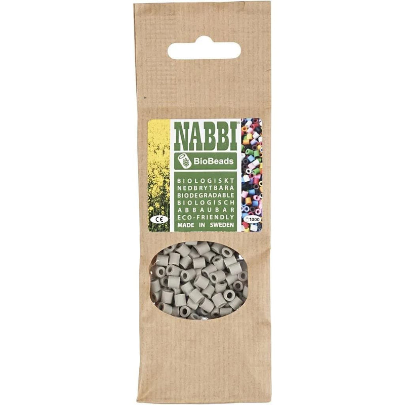 Creativ Company - NABBI BioBeads 5x5mm Grijs - 1000st.