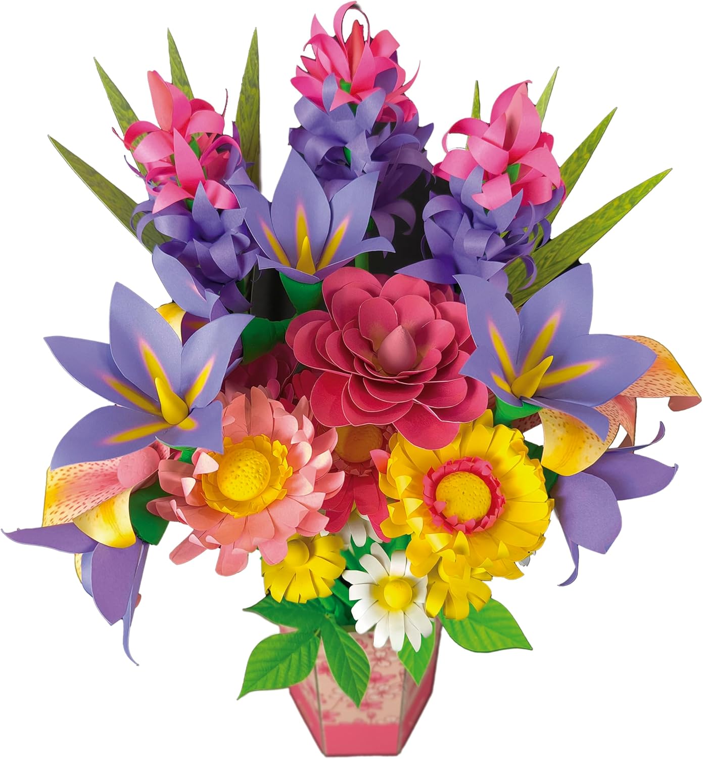 Educa - Boeket met wilde bloemen, knutselset voor het maken van negentien wilde bloemen van papier zonder lijm of schaar, vanaf 6 jaar (20141