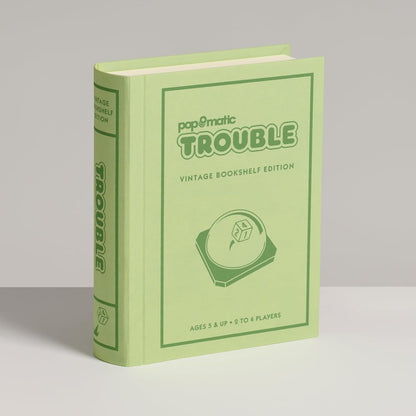Trouble Vintage Bookshelf Edition Board Game, Ages 5+, 2-4 Players