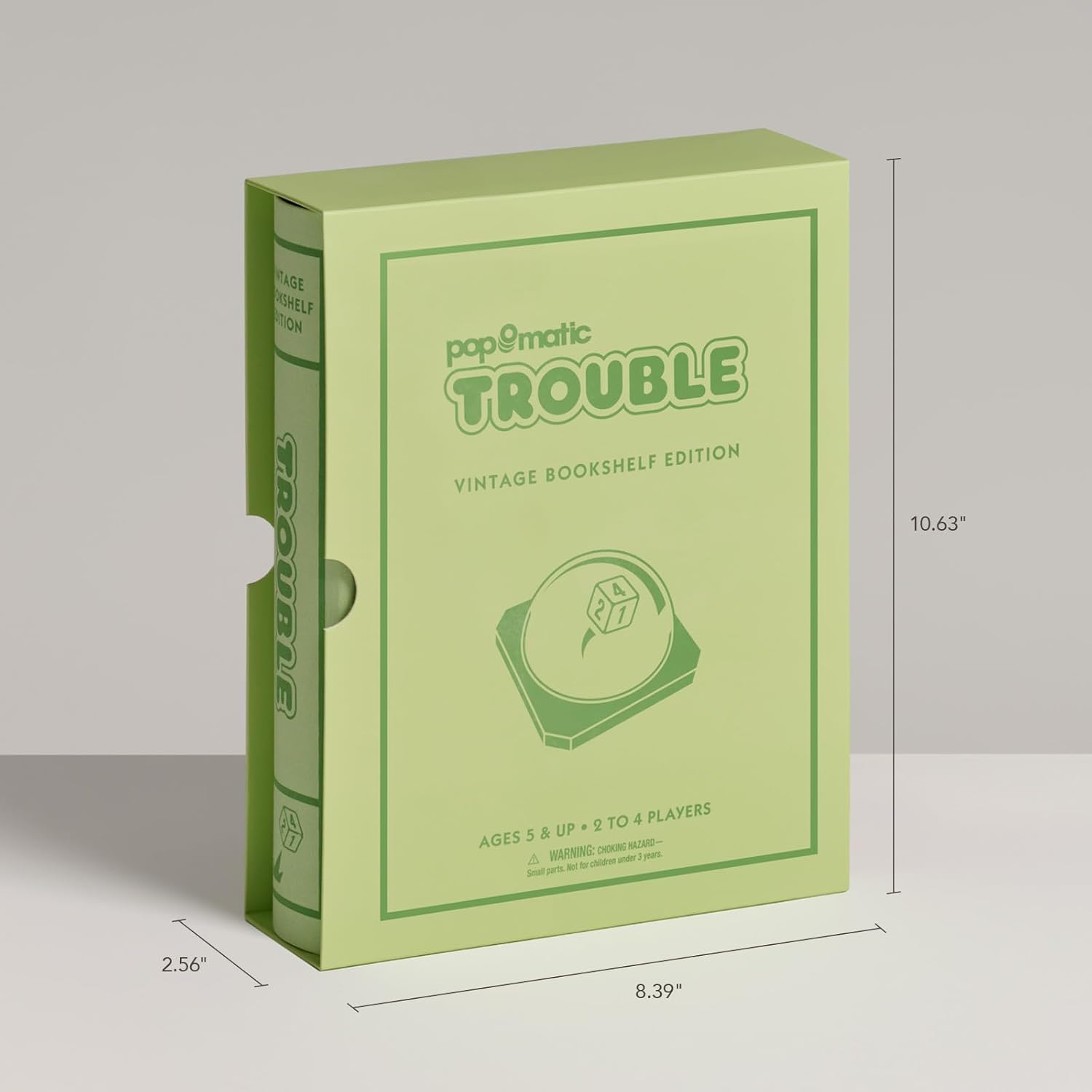 Trouble Vintage Bookshelf Edition Board Game, Ages 5+, 2-4 Players