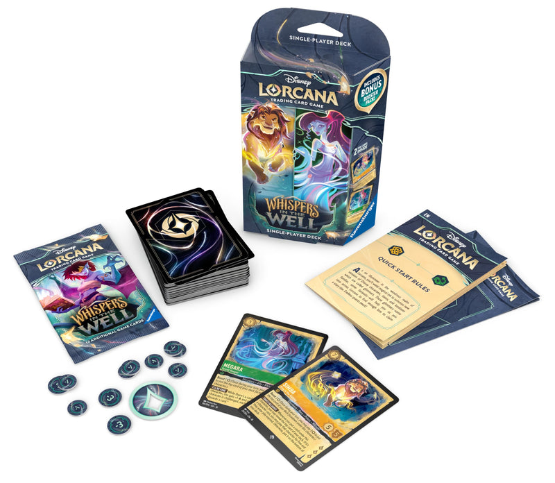 Ravensburger Disney Lorcana Trading Card Game for Adults and Kids Age 8 Years Up - Starter Deck A - Set 10: Whispers in the Well - Collectable TCG