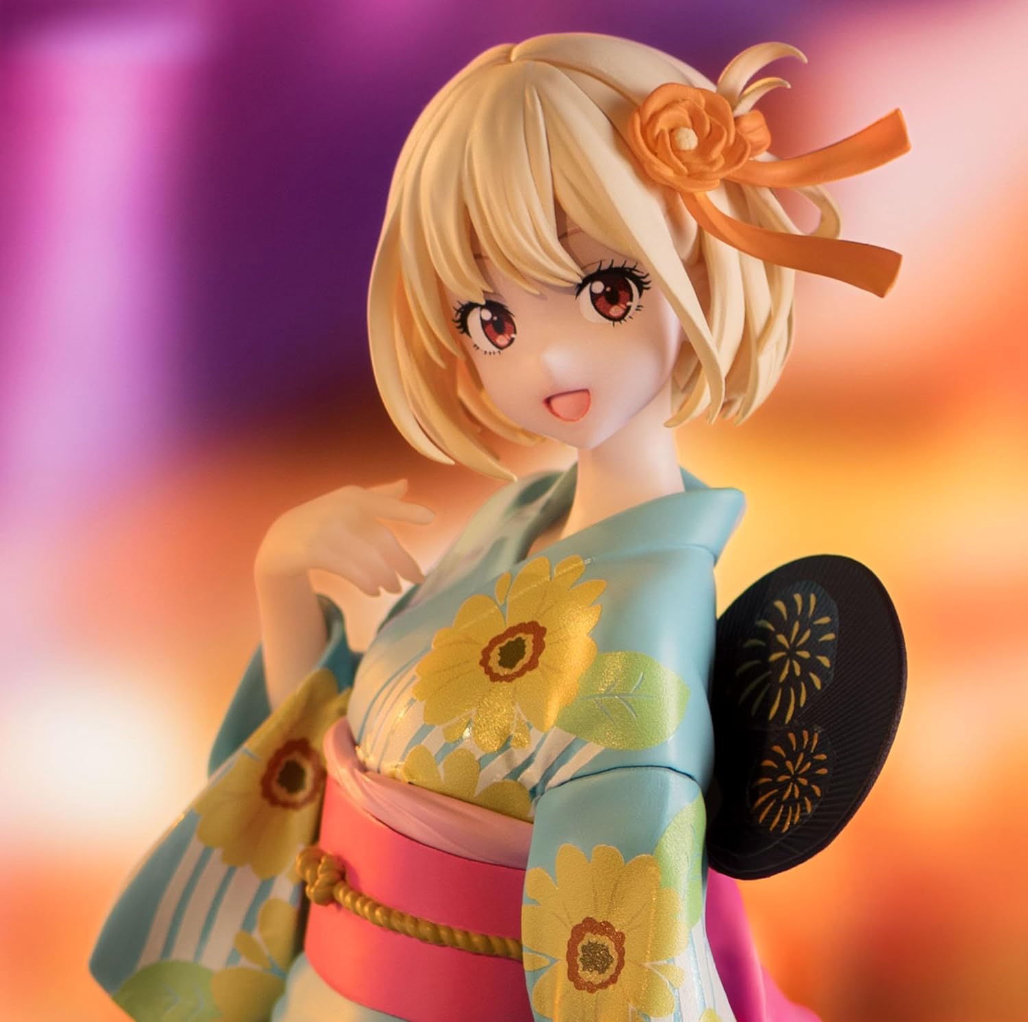 Lycoris Recoil Luminasta Pvc Statue Chisato Nishikigi Festival In Yukata 19 Cm