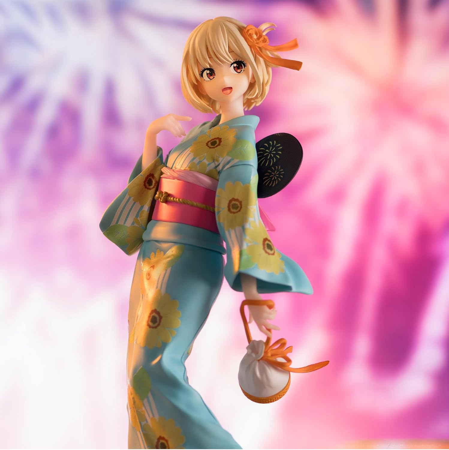 Lycoris Recoil Luminasta Pvc Statue Chisato Nishikigi Festival In Yukata 19 Cm