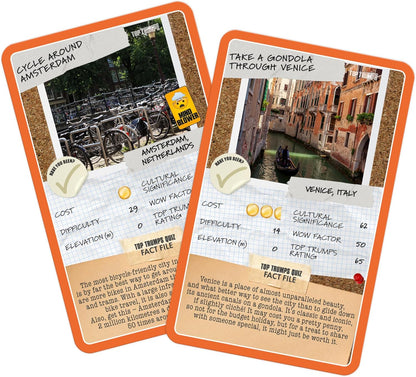 Top Trumps Backpackers' Bucketlist Learn all new stats and fascinating facts as you explore Backpackers' Bucketlist gift for ages 6 plus
