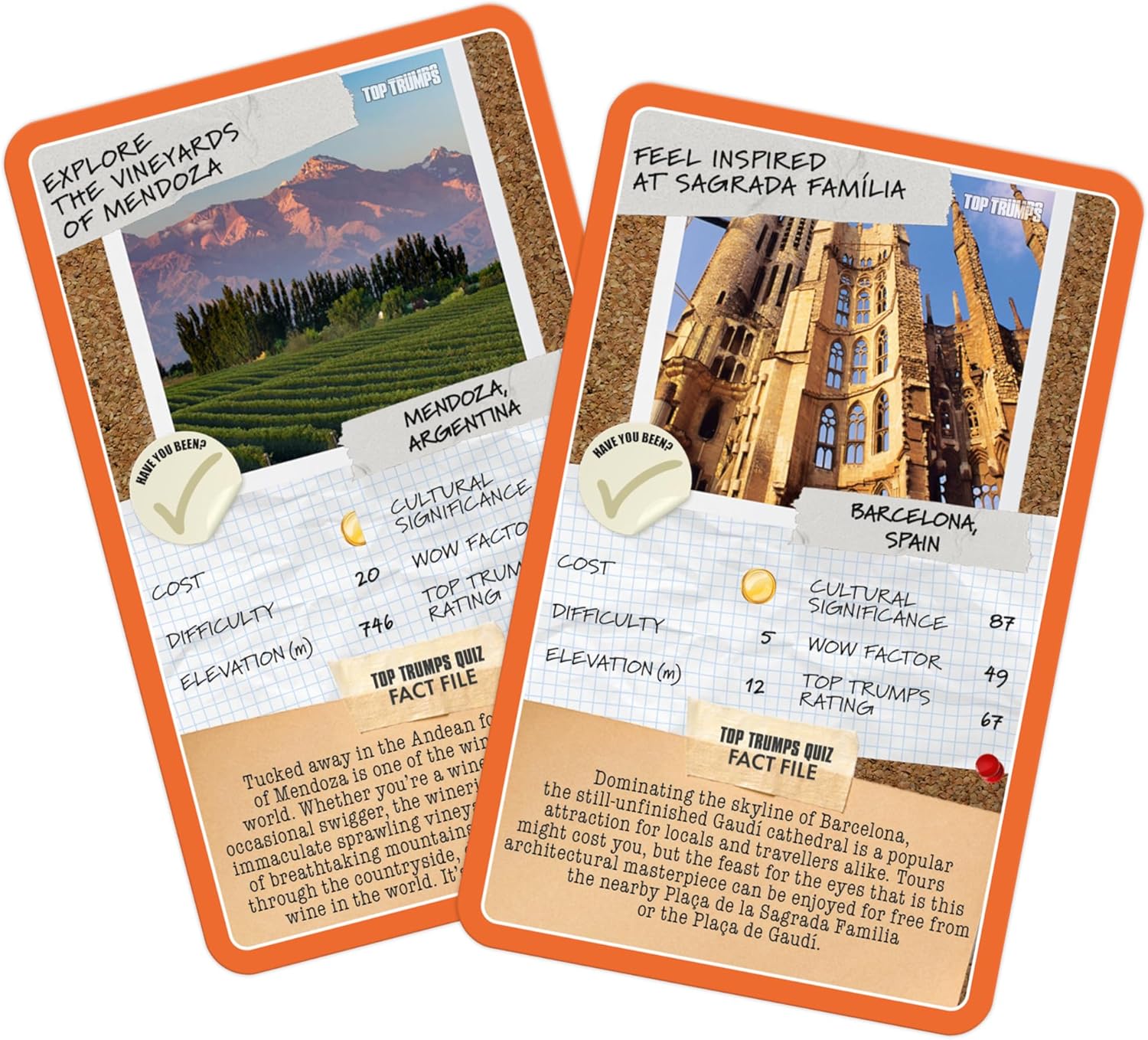 Top Trumps Backpackers' Bucketlist Learn all new stats and fascinating facts as you explore Backpackers' Bucketlist gift for ages 6 plus