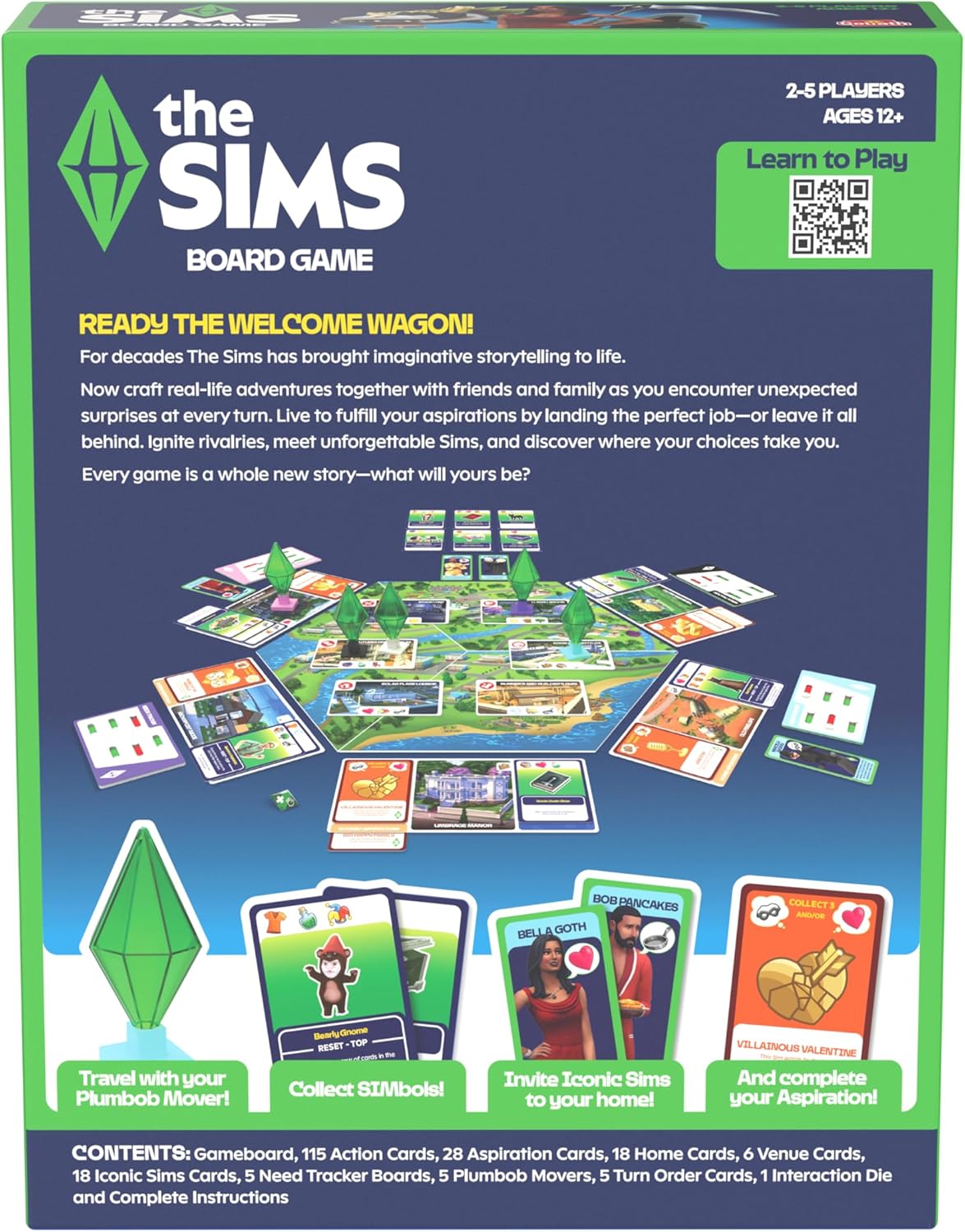 Goliath Games Presents: The Sims - Board Game | Manage Your Needs & Fulfill Your Aspirations! | Based on the Hit Game Series | Adult Board Games | For 2-5 Players Ages 12+