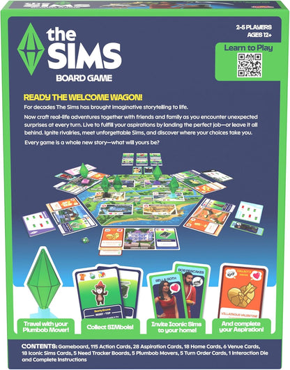 Goliath Games Presents: The Sims - Board Game | Manage Your Needs & Fulfill Your Aspirations! | Based on the Hit Game Series | Adult Board Games | For 2-5 Players Ages 12+
