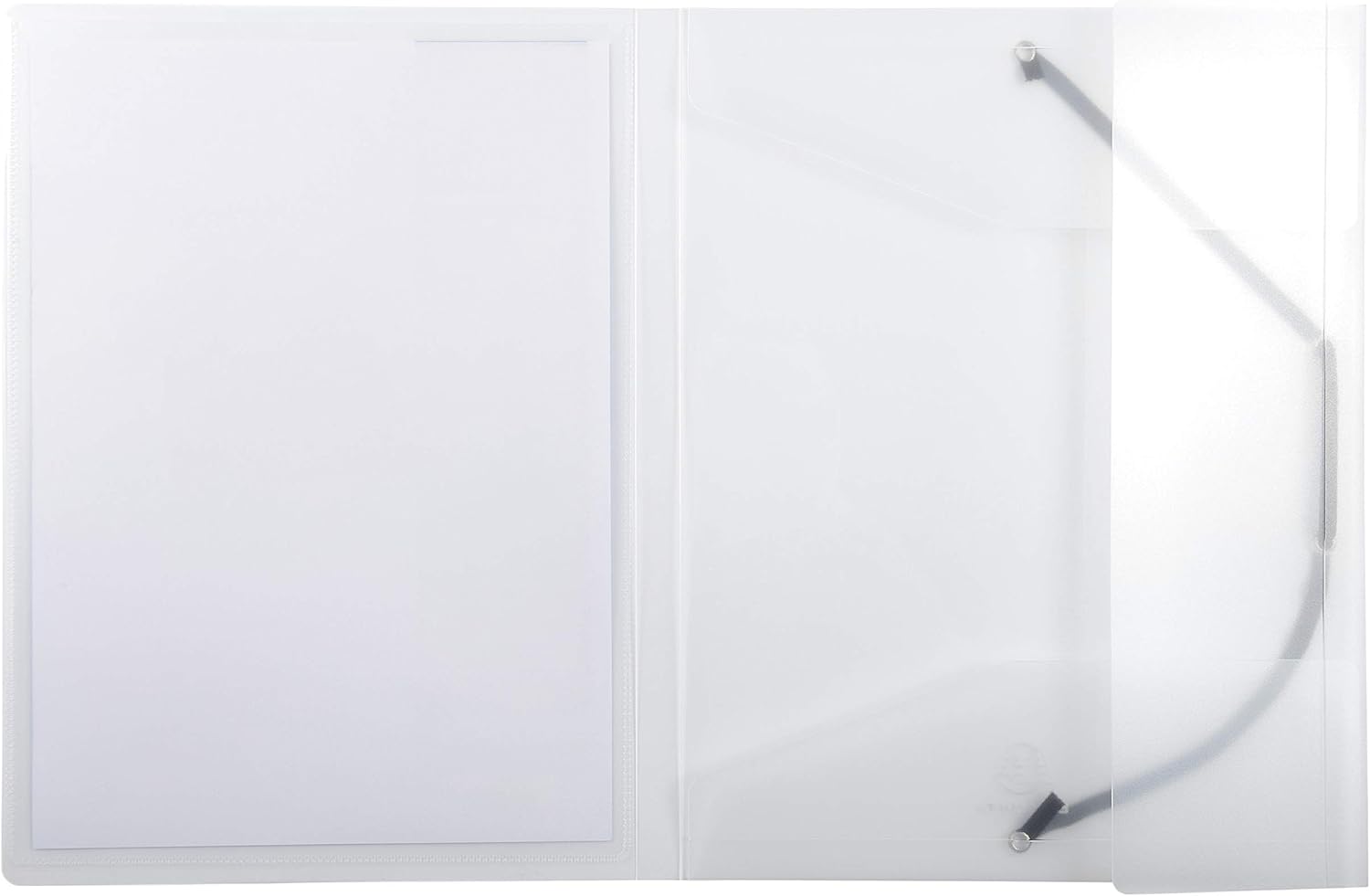 Exacompta - Ref 55188E - Kreacover Collection - Collection - Customisable PP Elastic Flap Folders - Suitable for A4 Documents, Translucent Polypropylene - Clear (Pack of 5