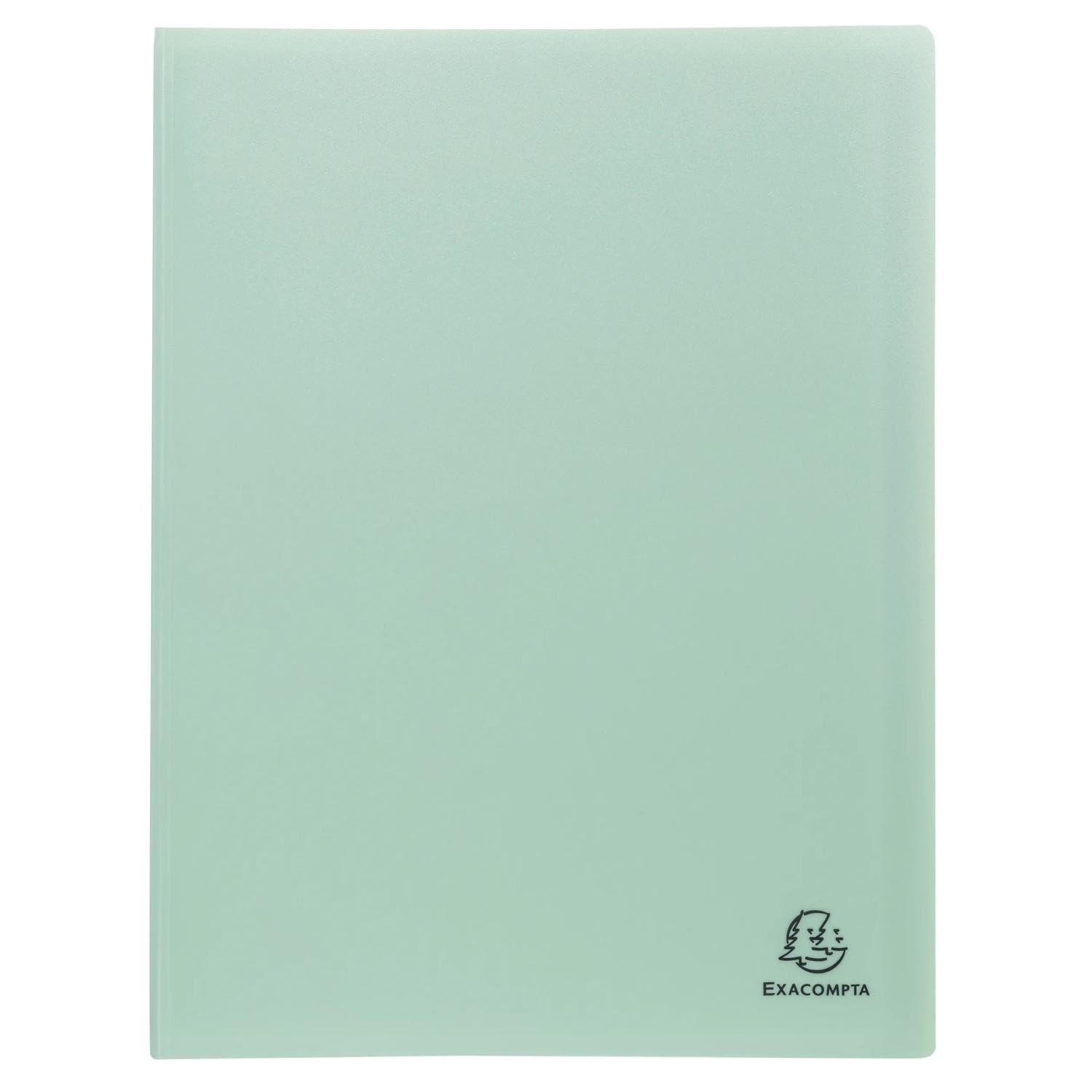 Exacompta - Ref 88239E - Pack of 3 Autentik Document Sleeves - 20 Grained Pockets - 40 Sheets - for A4 - Size 24 x 32 cm - Cover in Soft Recycled Polypropylene - 3 Assorted Colours