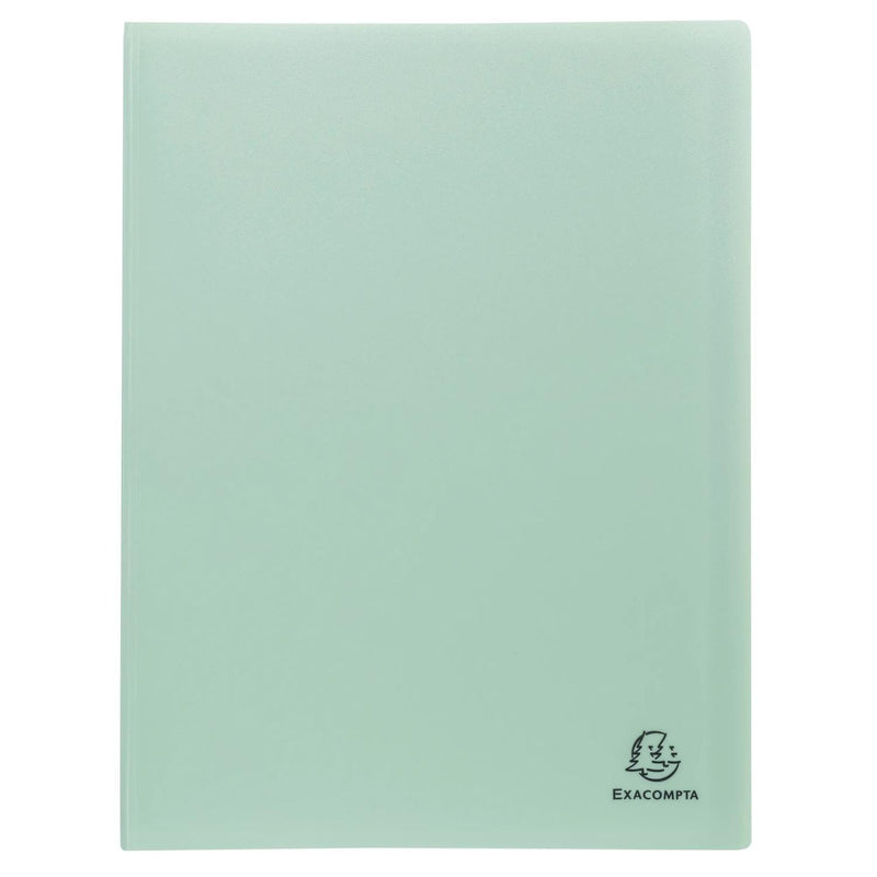 Exacompta - Ref 88239E - Pack of 3 Autentik Document Sleeves - 20 Grained Pockets - 40 Sheets - for A4 - Size 24 x 32 cm - Cover in Soft Recycled Polypropylene - 3 Assorted Colours