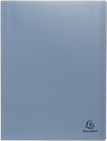 Exacompta - Ref 88239E - Pack of 3 Autentik Document Sleeves - 20 Grained Pockets - 40 Sheets - for A4 - Size 24 x 32 cm - Cover in Soft Recycled Polypropylene - 3 Assorted Colours