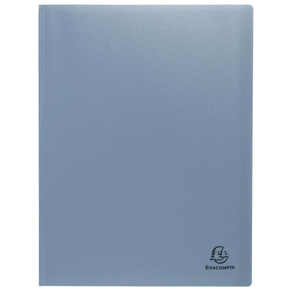 Exacompta - Ref 88439E - Pack of 3 Autentik Document Sleeves - 40 Grained Pockets - 80 Sheets - for A4 - Size 24 x 32 cm - Cover in Soft Recycled Polypropylene - 3 Assorted Colours