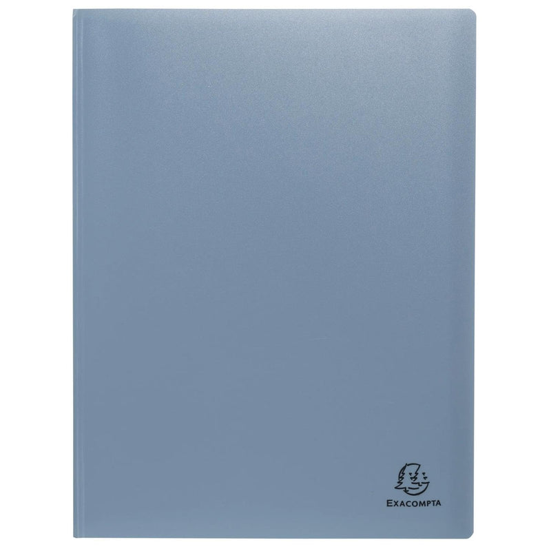 Exacompta - Ref 88439E - Pack of 3 Autentik Document Sleeves - 40 Grained Pockets - 80 Sheets - for A4 - Size 24 x 32 cm - Cover in Soft Recycled Polypropylene - 3 Assorted Colours