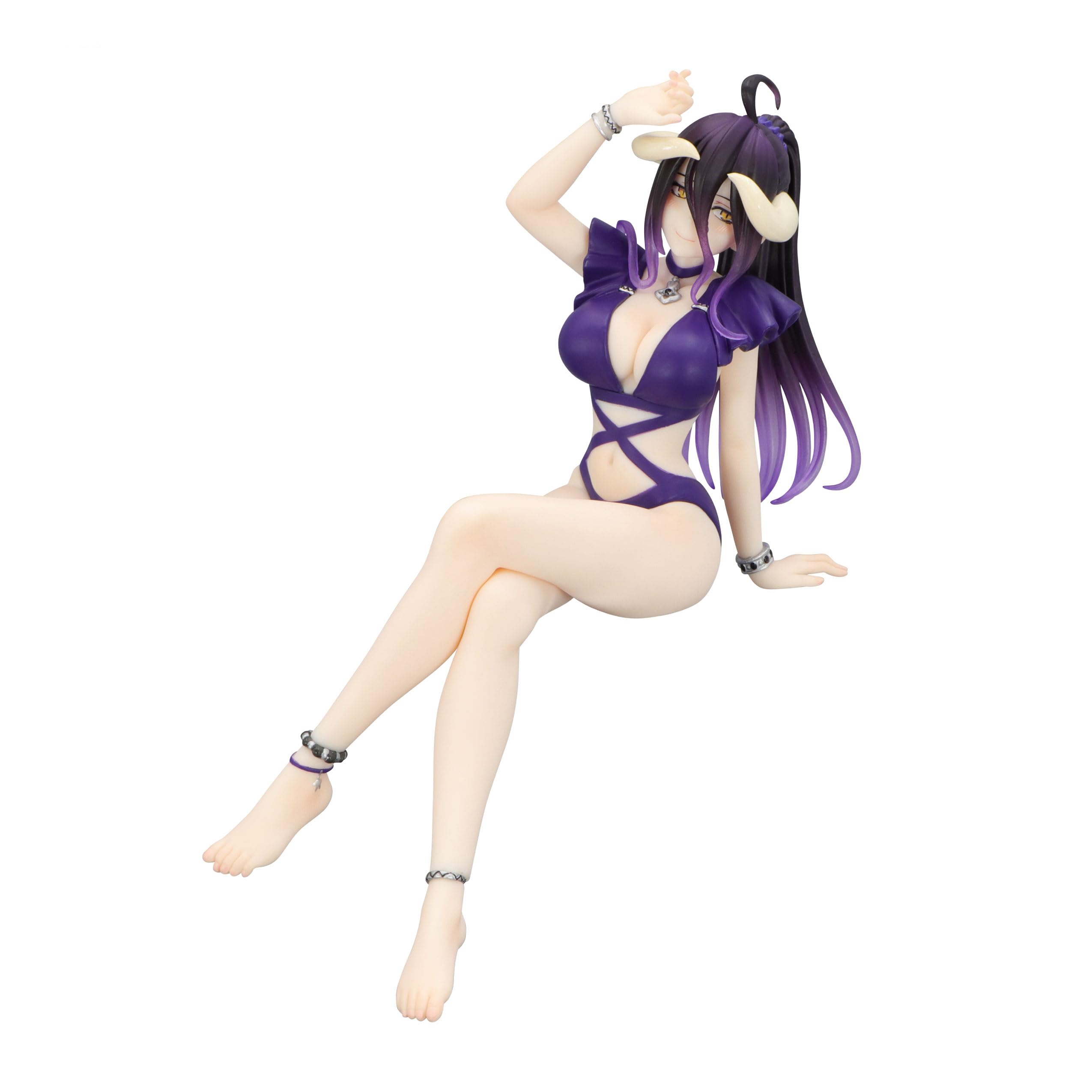 FuRyu Corporation-Overlord Noodle Stopper Figure -Albedo Swimsuit Dark Purple Color ver.