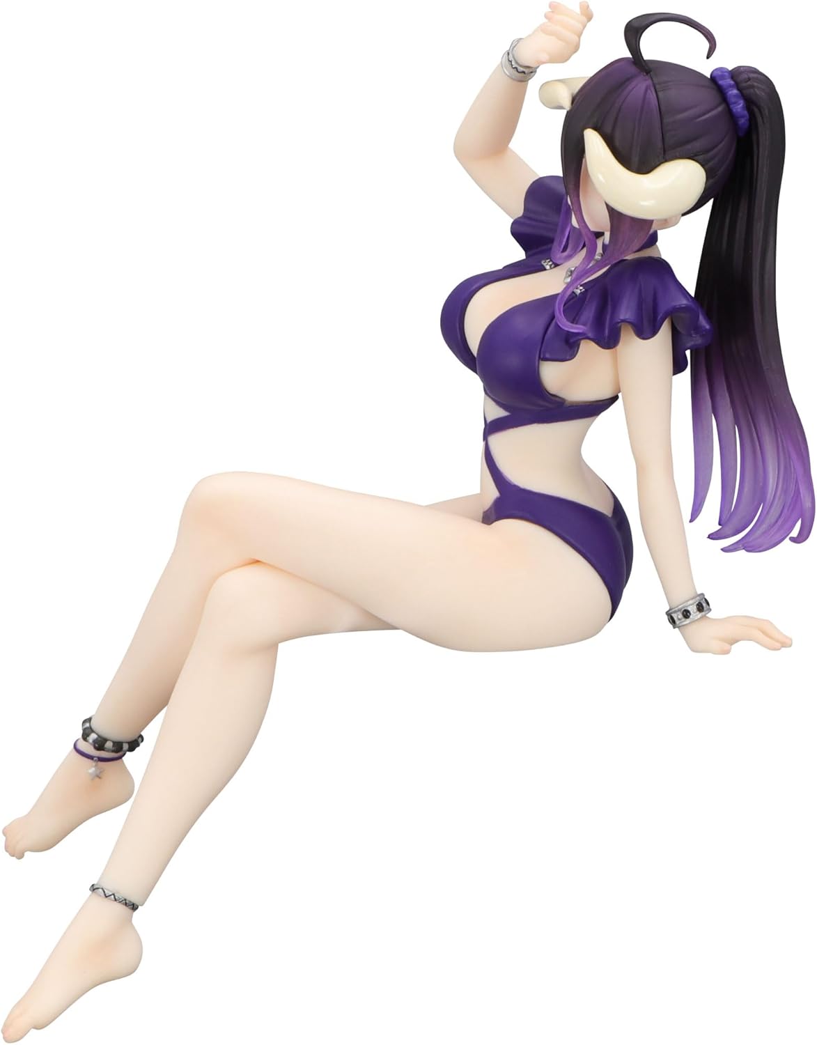 FuRyu Corporation-Overlord Noodle Stopper Figure -Albedo Swimsuit Dark Purple Color ver.