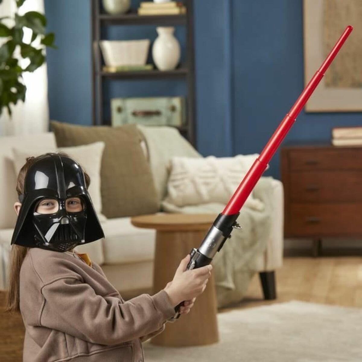 Pack Côté obscur Dark Vador, sabre laser rouge, masque Dark Vador et figurine de 15 cm, accessoire, des 4 ans, Star Wars