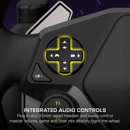 Turtle Beach Racer Sistema di volante wireless con licenza ufficiale per Xbox Series X|S, Xbox One e PC Windows - Connessione wireless stabile, fino a 30 ore di autonomia della batteria