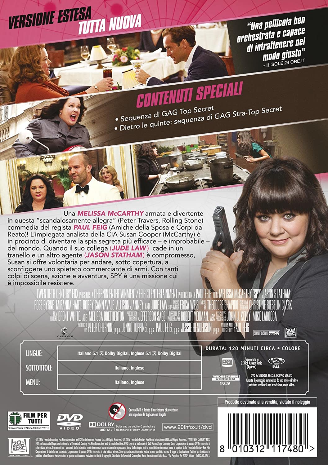 spy (2015) DVD Italian Import