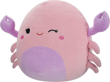 Squishmallows Original 12-Inch Cosmina the Winking Pink Crab | Collectable Cute Plush Toy, Cuddly Toys for Children, Soft Toys, Cute Teddies Suitable for Girls and Boys Ages 3