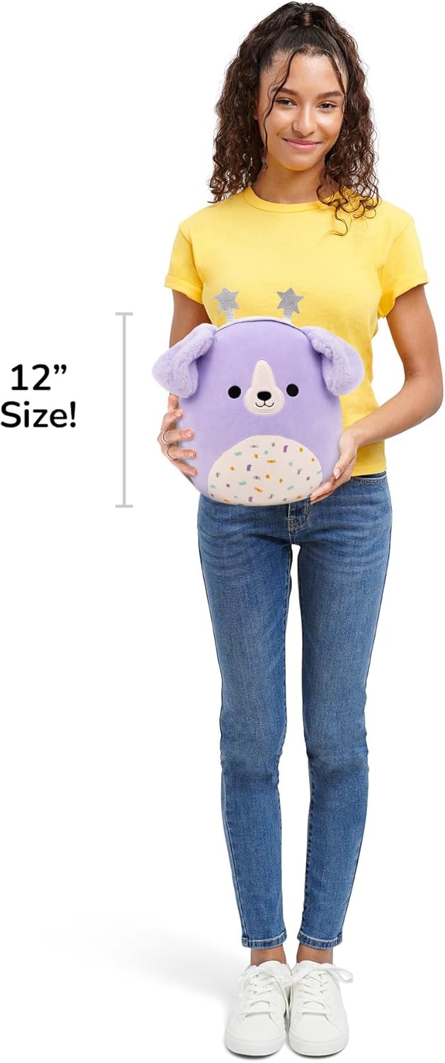 Squishmallows Original 12-Inch Deontay the Purple Retriever | Collectable Cute Plush Toy, Cuddly Toys for Children, Soft Toys, Cute Teddies Suitable for Girls and Boys Ages 3