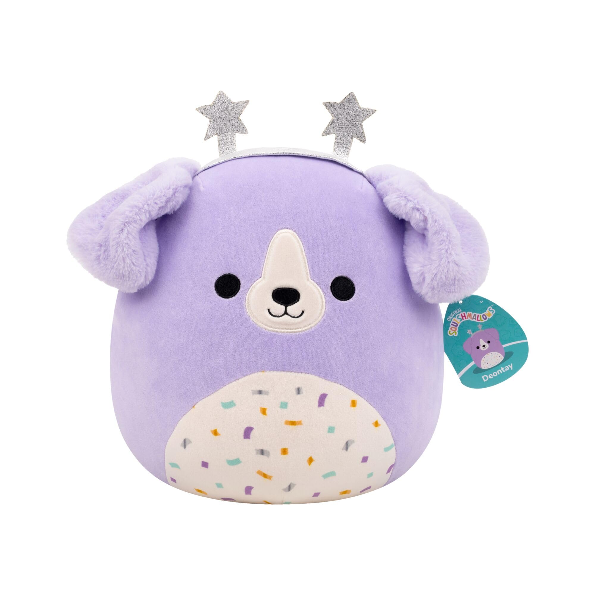 Squishmallows Original 12-Inch Deontay the Purple Retriever | Collectable Cute Plush Toy, Cuddly Toys for Children, Soft Toys, Cute Teddies Suitable for Girls and Boys Ages 3