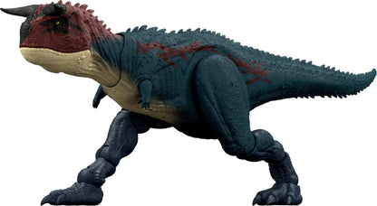 Mattel Jurassic World Dinosaur Action Figure, Running & Biting Carnotaurus with Roar Sounds, Charge N Chomp, Digital Play, JKG85