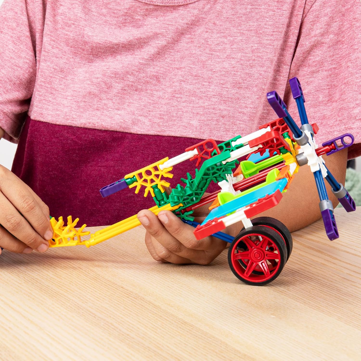 Basic Fun K'NEX Custom Cruisers Building Set – 30 Model STEM Construction Kit with 325 Pieces & Storage Bag – Creative Toy for Kids Aged 7+