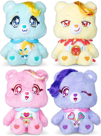 Basic Fun Care Bears 35cm Kindness Keepers Plush – Share Bear Eco-Friendly Soft Toy with Cute Expression & Belly Badge – Adorably Collectible Plush for Kids & Fans
