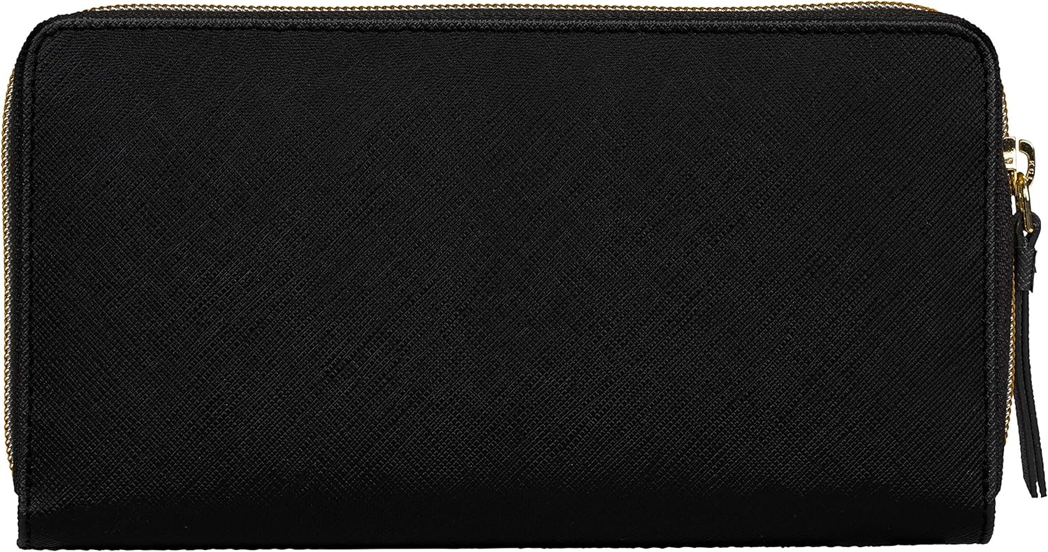 dbramante1928 - Portafoglio LA Purse con cerniera e scomparto per smartphone - In pelle Saffiano - Realizzato a mano