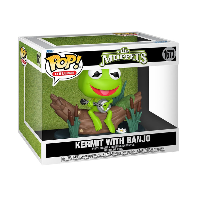 Funko Pop! Deluxe: The Muppets - Kermit the Frog with Banjo - Collectable Vinyl Figure - Gift Idea - Official Merchandise - Toys for Kids & Adults - Comedy Fans - Model Figure for Collectors