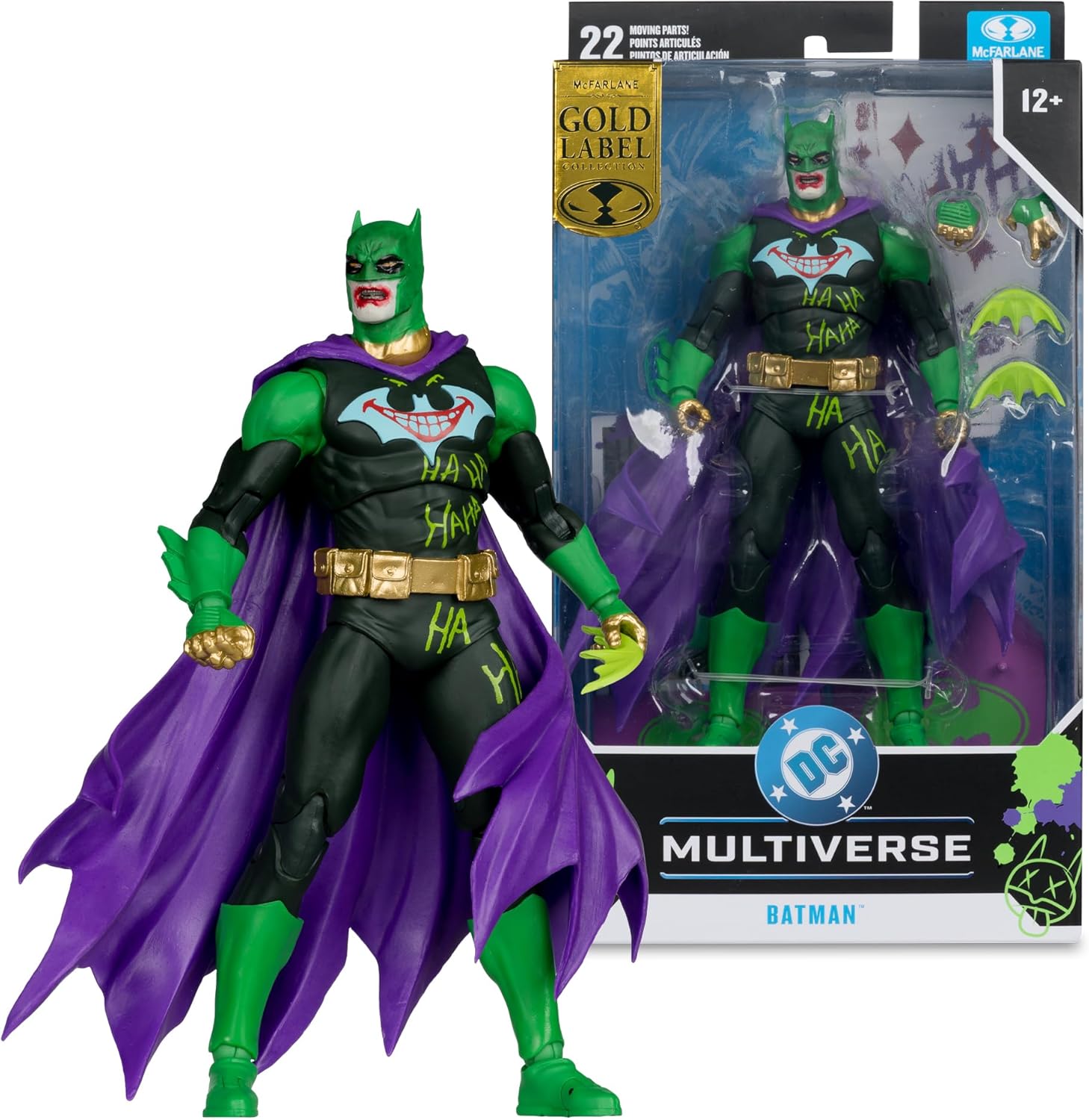 DC Multiverse Action Figure Batman (Joker War) (Jokerized) (Gold Label) 18 cm