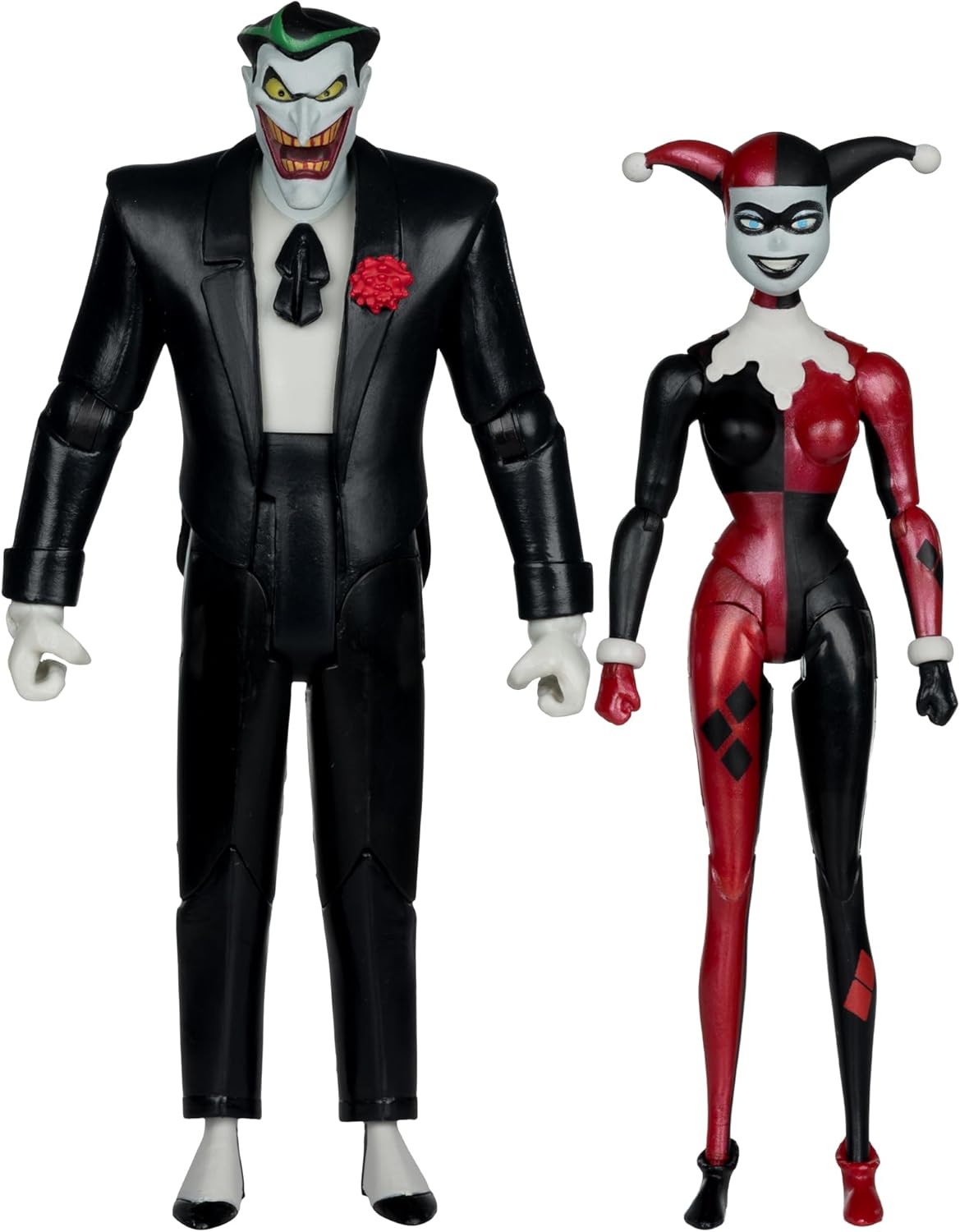 Batman: The Animated Series Dc Direct Action Figures Harley Quinn & The Joker (Mad Love) (Gold Label) 18 Cm
