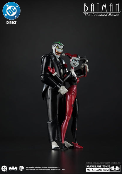 Batman: The Animated Series Dc Direct Action Figures Harley Quinn & The Joker (Mad Love) (Gold Label) 18 Cm